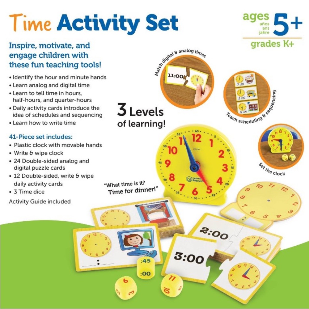 Learning Resources Time Activity Set - Picture 3 of 4